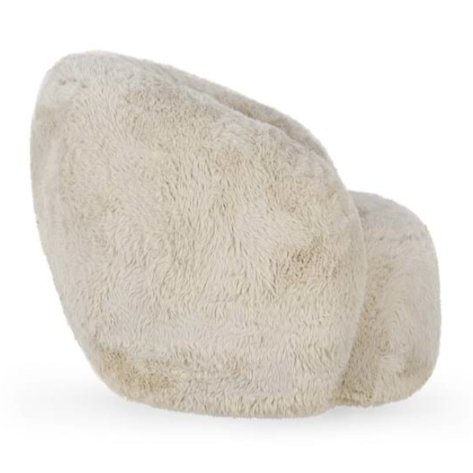 Outside The Box Adley Sand Plush Swivel Accent Chair