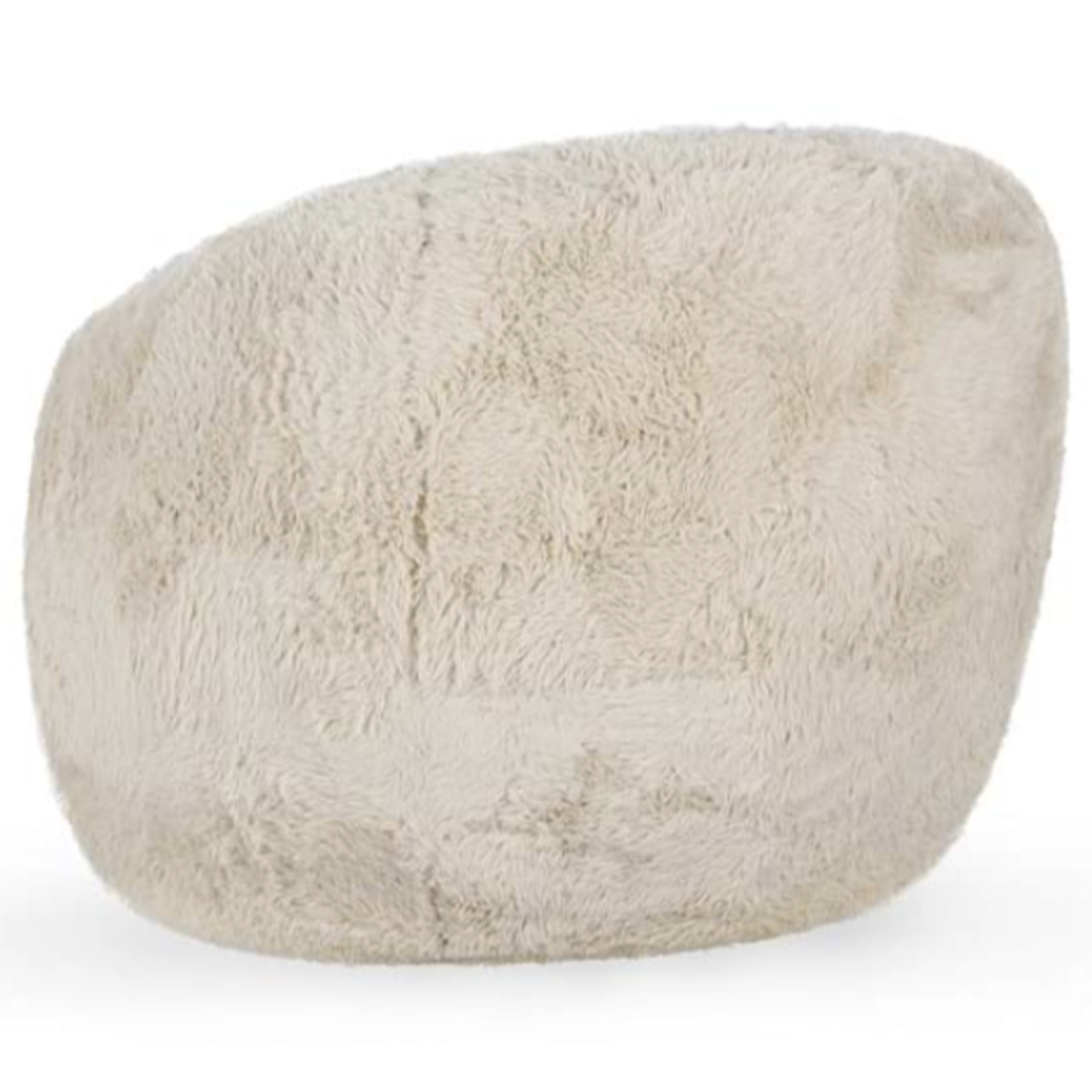Outside The Box Adley Sand Plush Swivel Accent Chair