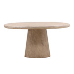 Outside The Box 60" Marci Solid Natural Acacia Wood Round Dining Table