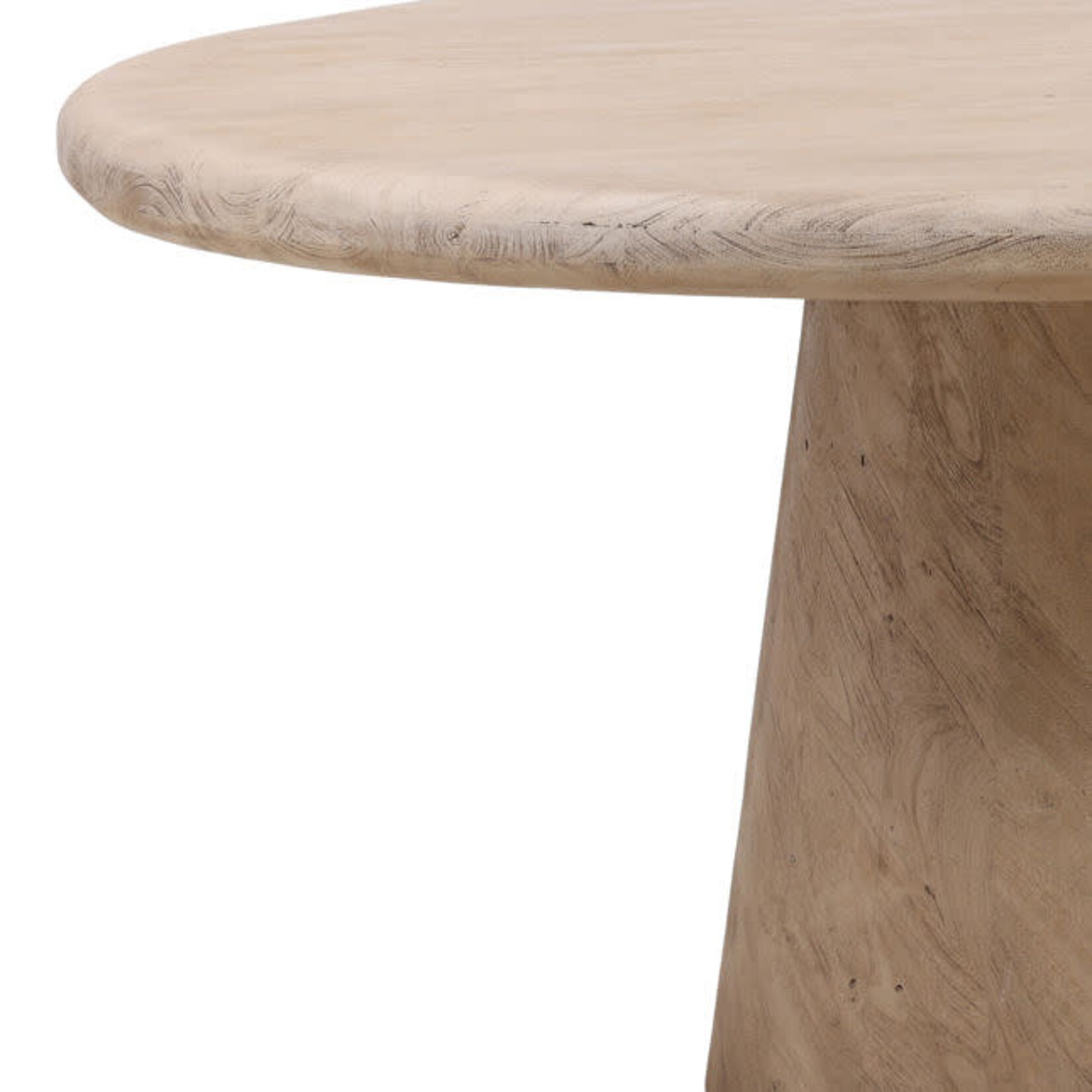 Outside The Box 60" Marci Solid Natural Acacia Wood Round Dining Table