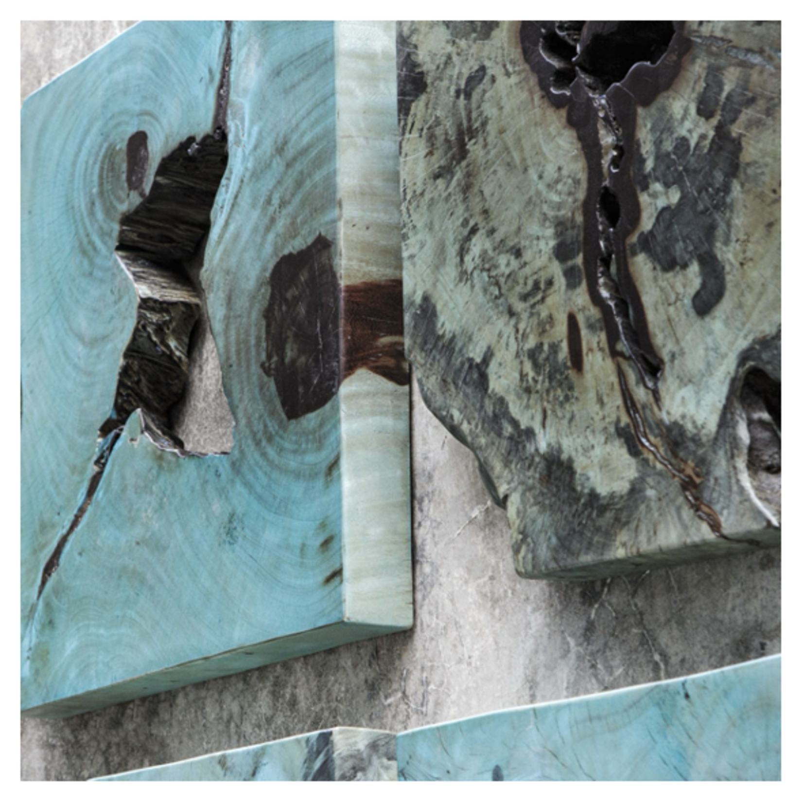 Outside The Box Set Of 9 Bahati Blue / Green Tamarind Wood Wall Art
