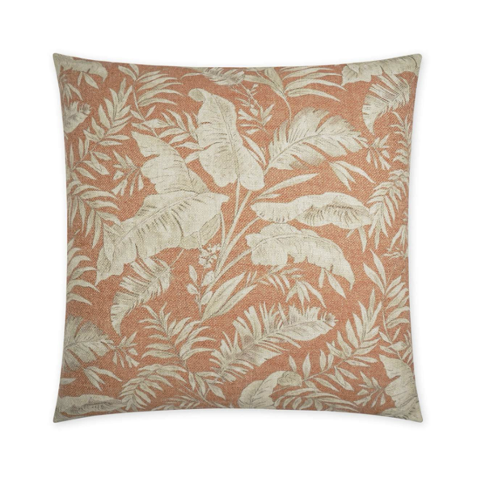 Outside The Box 24x24 Taranto Square Feather Down Pillow In Coral - DV KAP