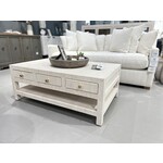 Outside The Box 47x30x18  Kagu White Washed Rattan 6 Drawer Coffee Table - RWWS