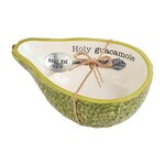 Outside The Box 7" Avocado "Holy Guacamole" Dip Bowl & Spoon Set