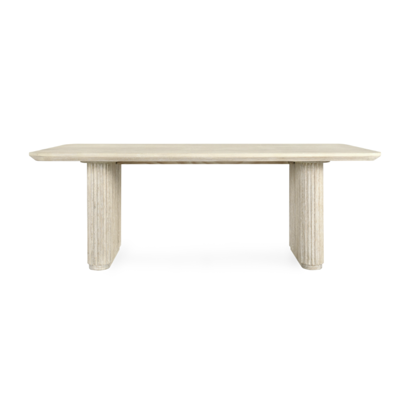 Outside The Box 84x40 Vander Solid Oak White Wash Dining Table