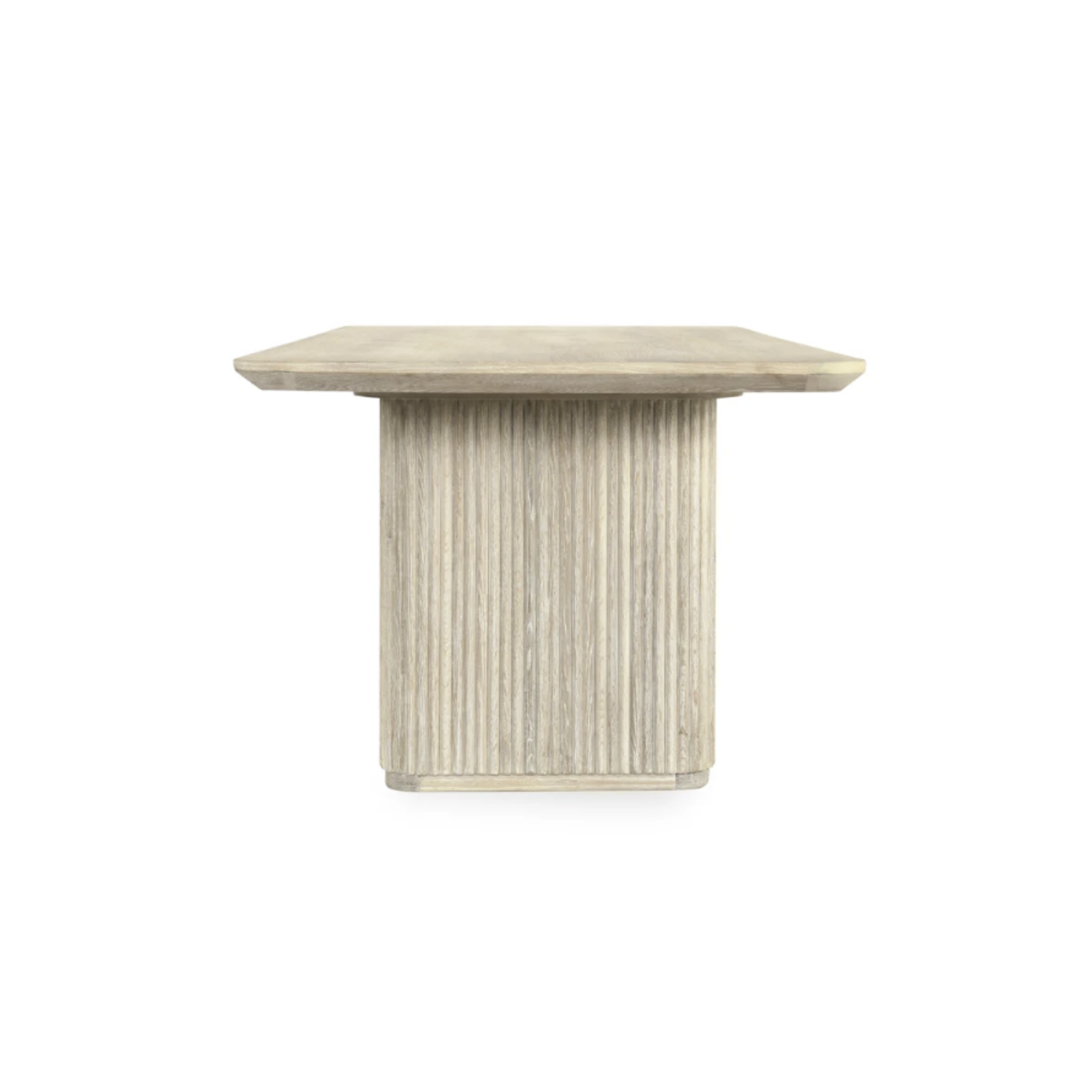 Outside The Box 84x40 Vander Solid Oak White Wash Dining Table