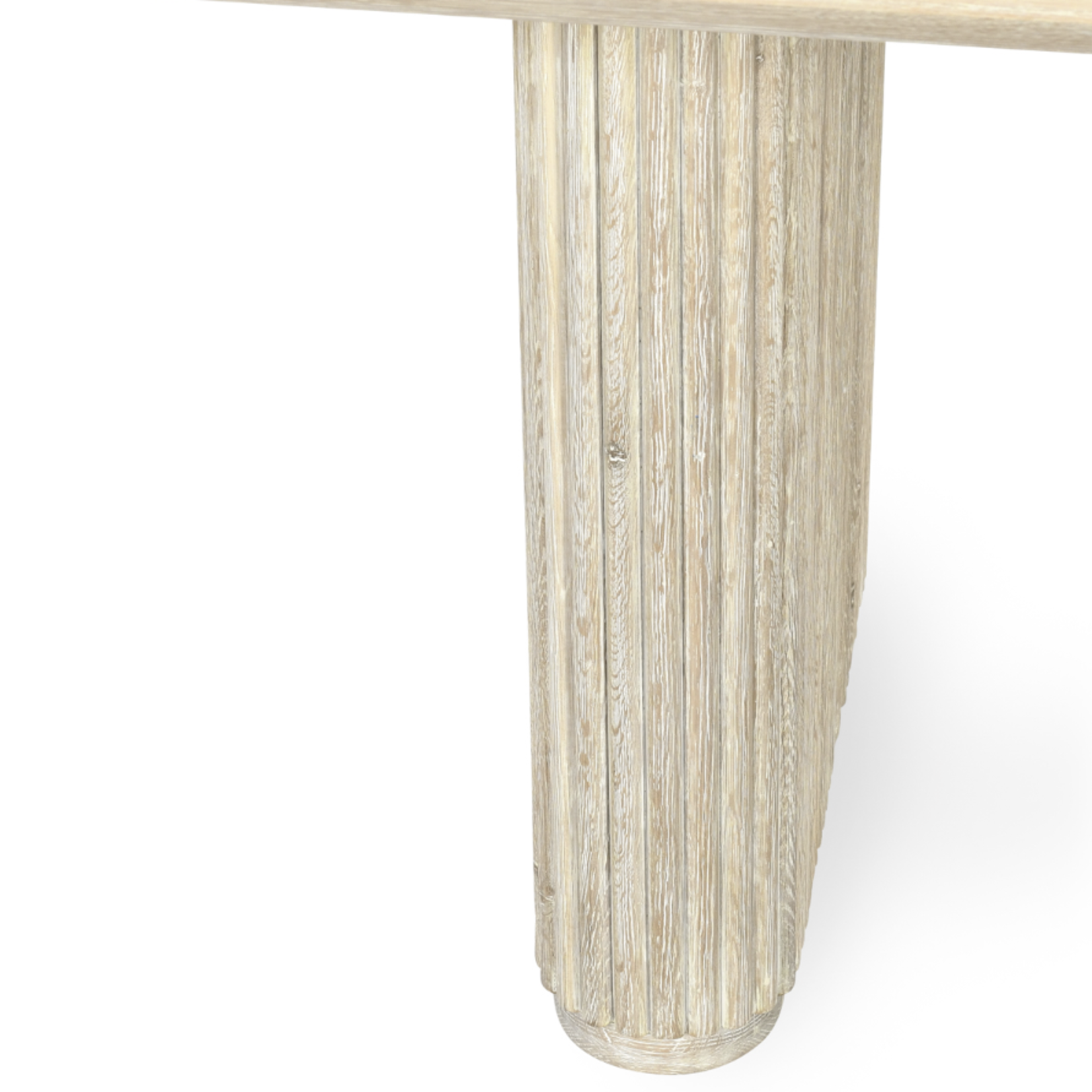 Outside The Box 84x40 Vander Solid Oak White Wash Dining Table
