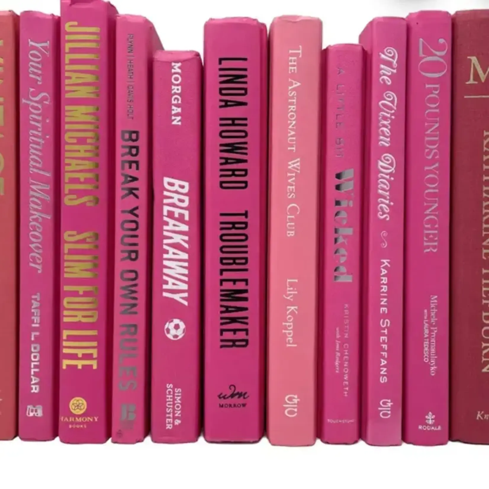 Outside The Box Pink Hardcover Book Decor -  SOLD INDIVIDUALLY