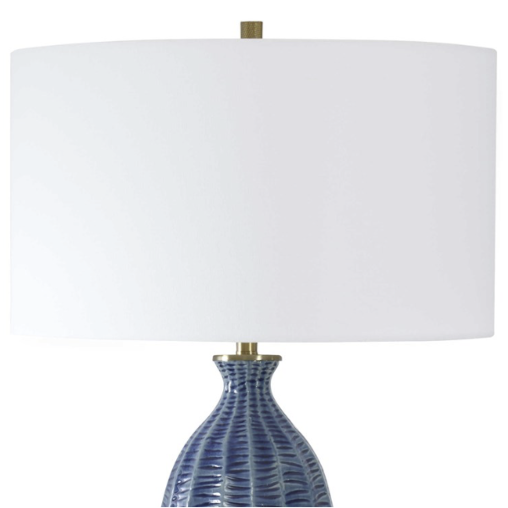 Outside The Box 29" Uttermost Bixby Coastal Blue Ceramic Table Lamp