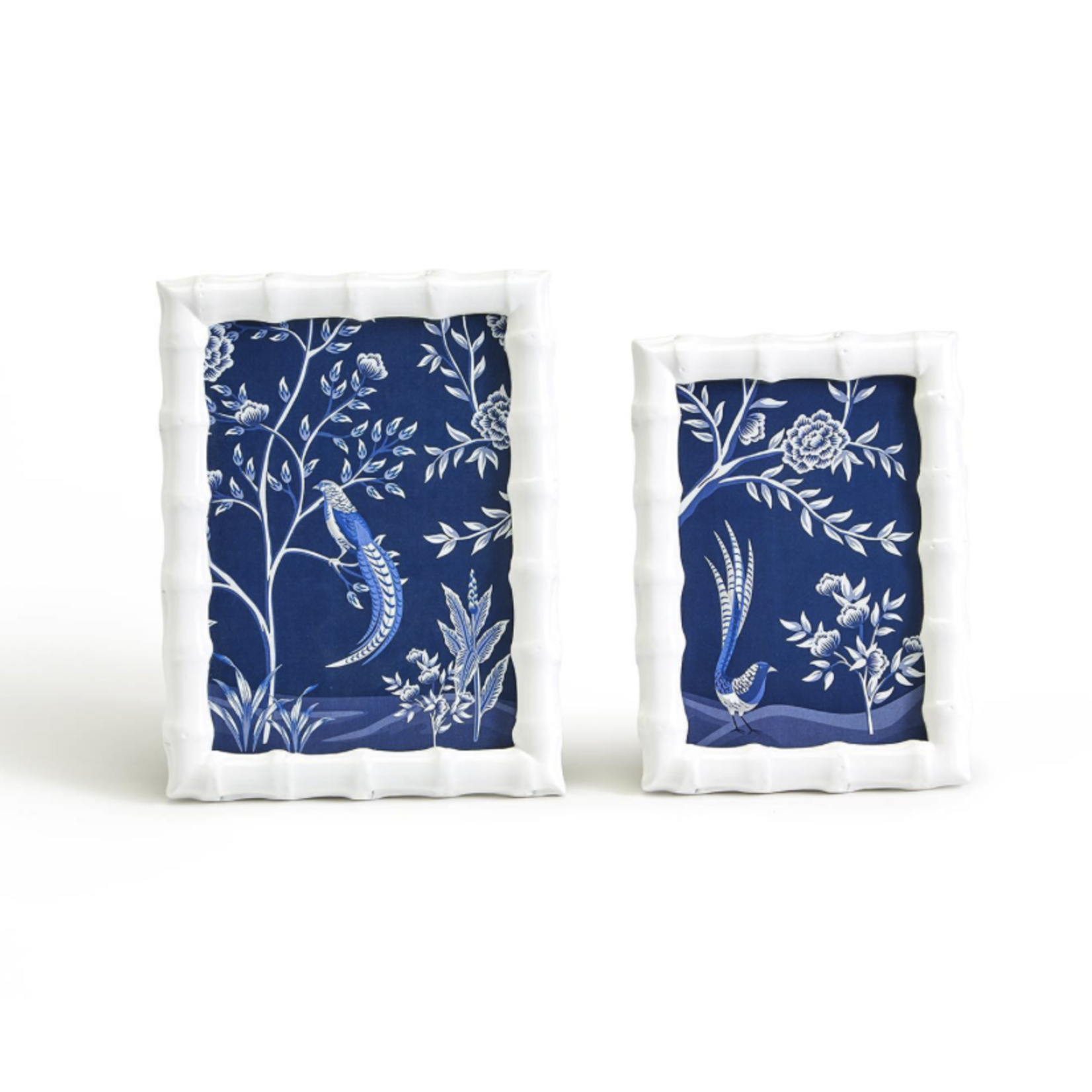 Outside The Box 4x6 Aviary White High Gloss Faux Bamboo Photo Frames