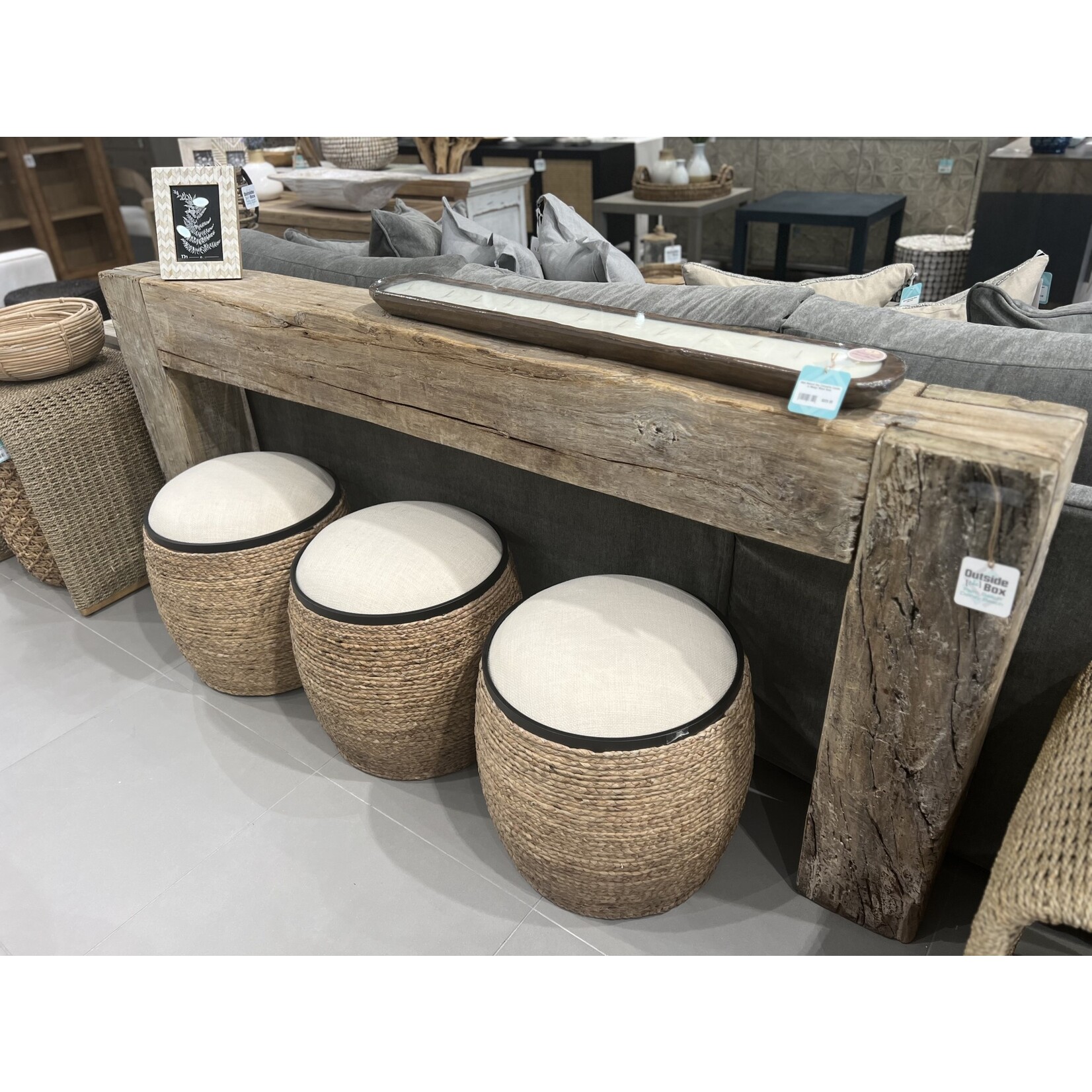 Outside The Box 83" - 90" Gizelle Reclaimed Solid Wood  Console Table (Sizes Vary To Each Piece)