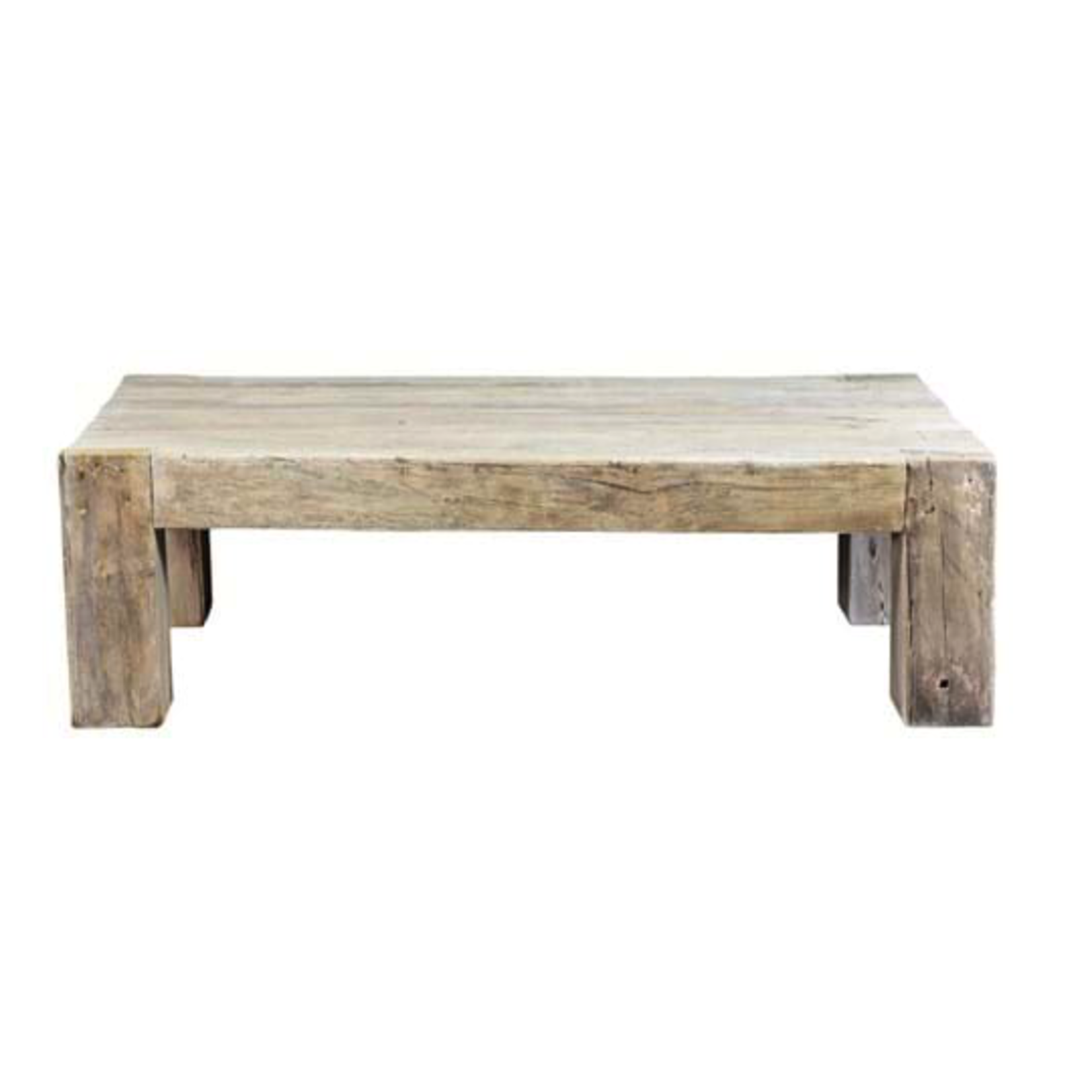Outside The Box 60x30x19 Gizelle Reclaimed Solid Wood Bleached Coffee Table