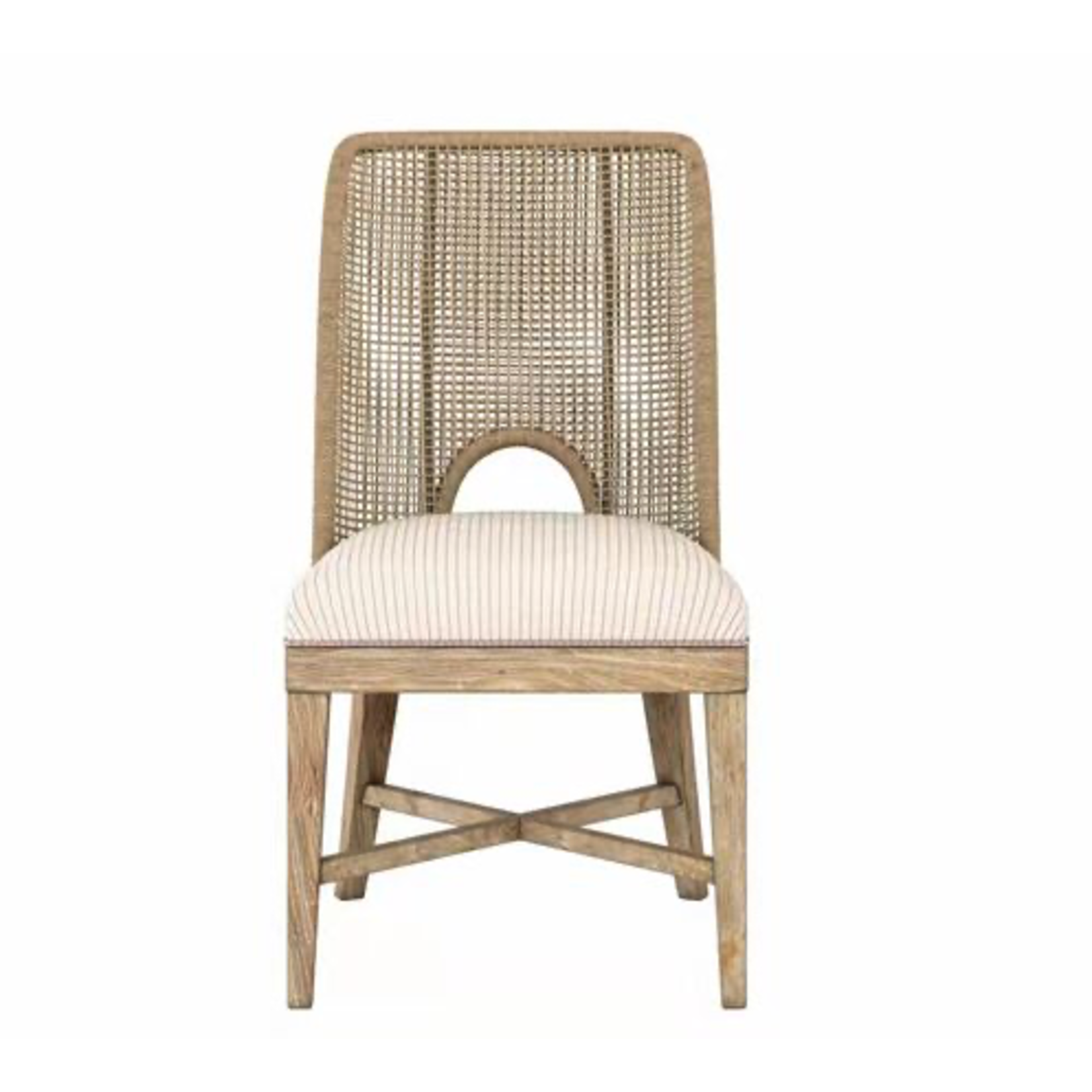 Outside The Box Frame Natural Woven Sling Armless Dining Chair