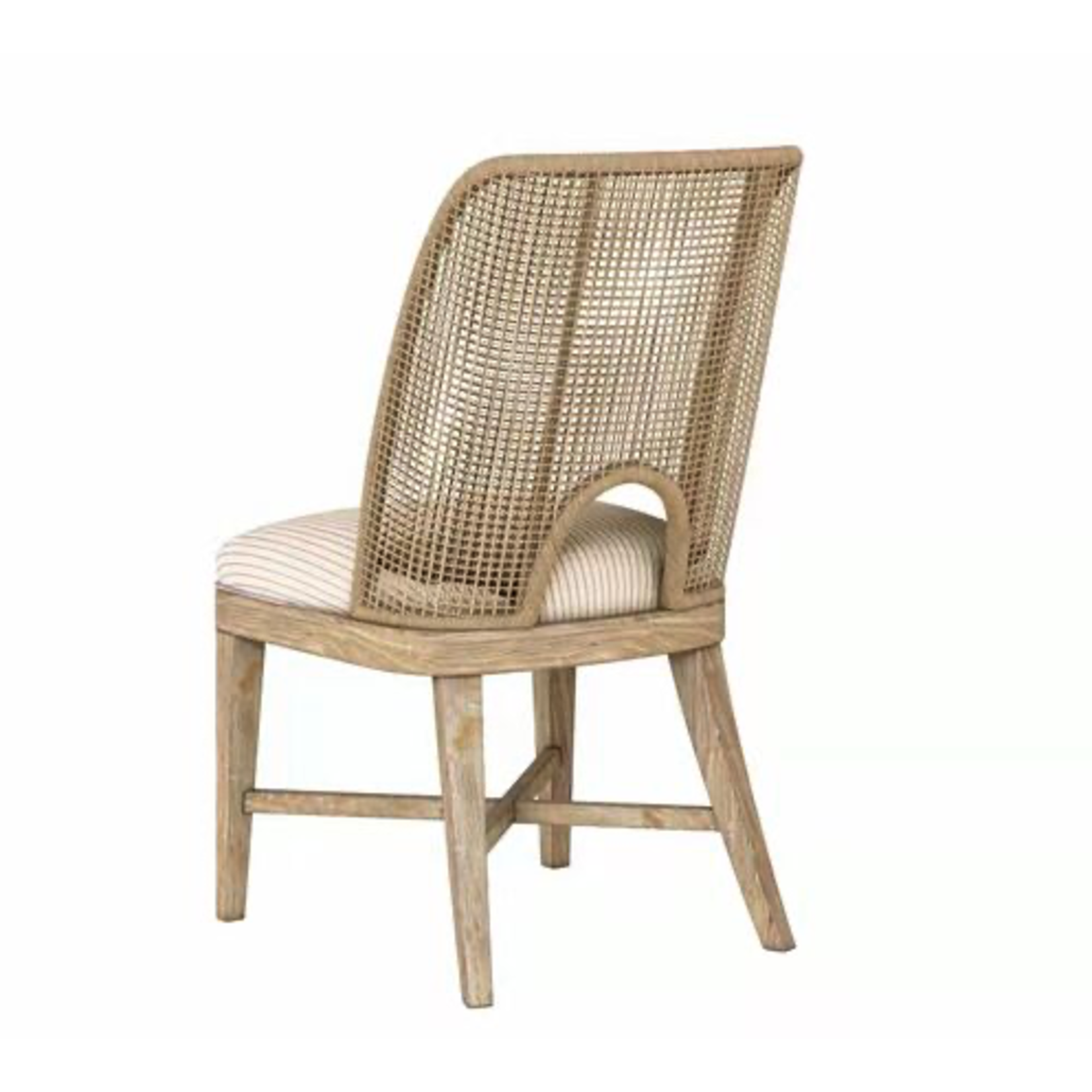 Outside The Box Frame Natural Woven Sling Armless Dining Chair