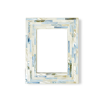 Outside The Box 5x7 Shimmer Blue & White Mother of Pearl Photo Frame