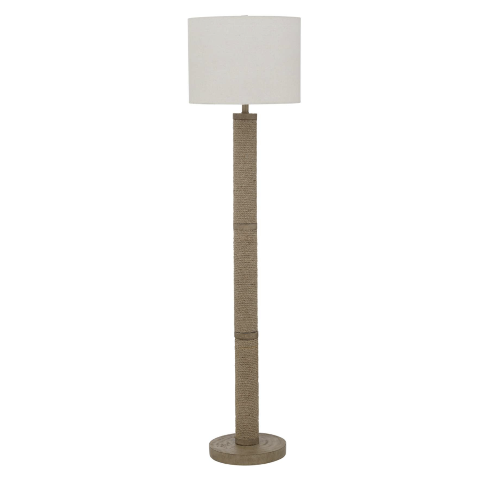 Outside The Box 65" Chester Natural Jute Rope Floor Lamp