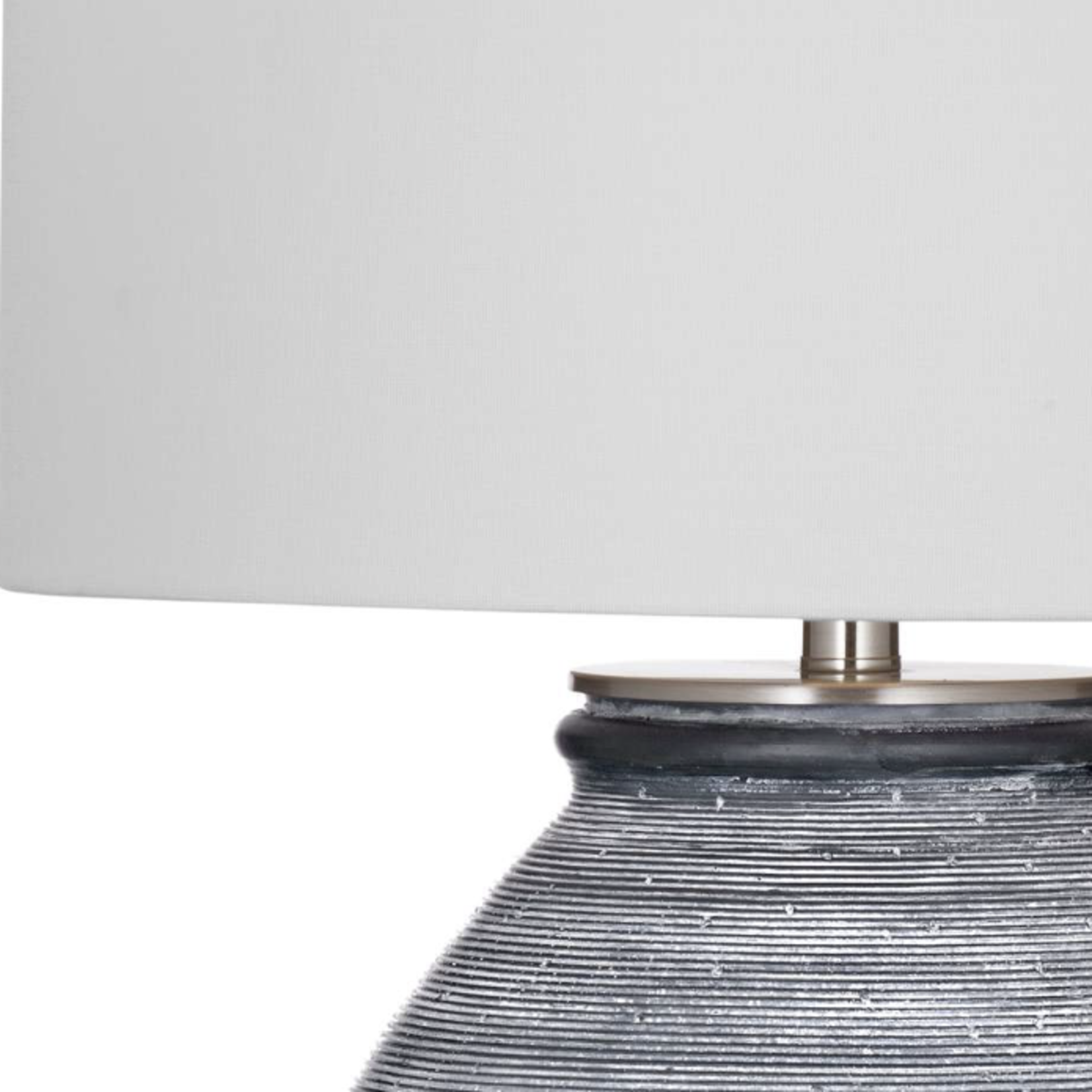 Outside The Box 26" Midlands Blue & White Textured Cement Table Lamp