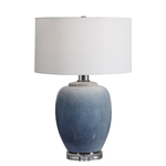 Outside The Box 27" Uttermost Blue Waters Ombre Ceramic Table Lamp