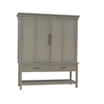 Outside The Box 72x25x85 Flores Solid Mahogany 2 Door / 2 Drawer Wardrobe In Sandbar & White - SNB