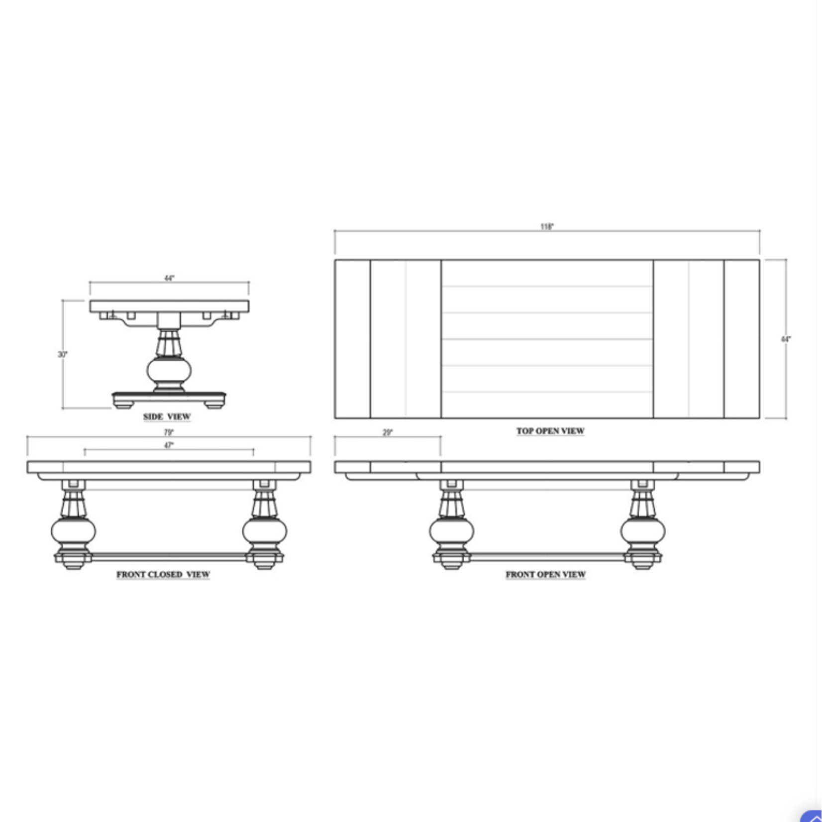 Outside The Box 79" Extends To 118" Lambeth Solid Mahogany Breadboard Dining Table In Sandbar