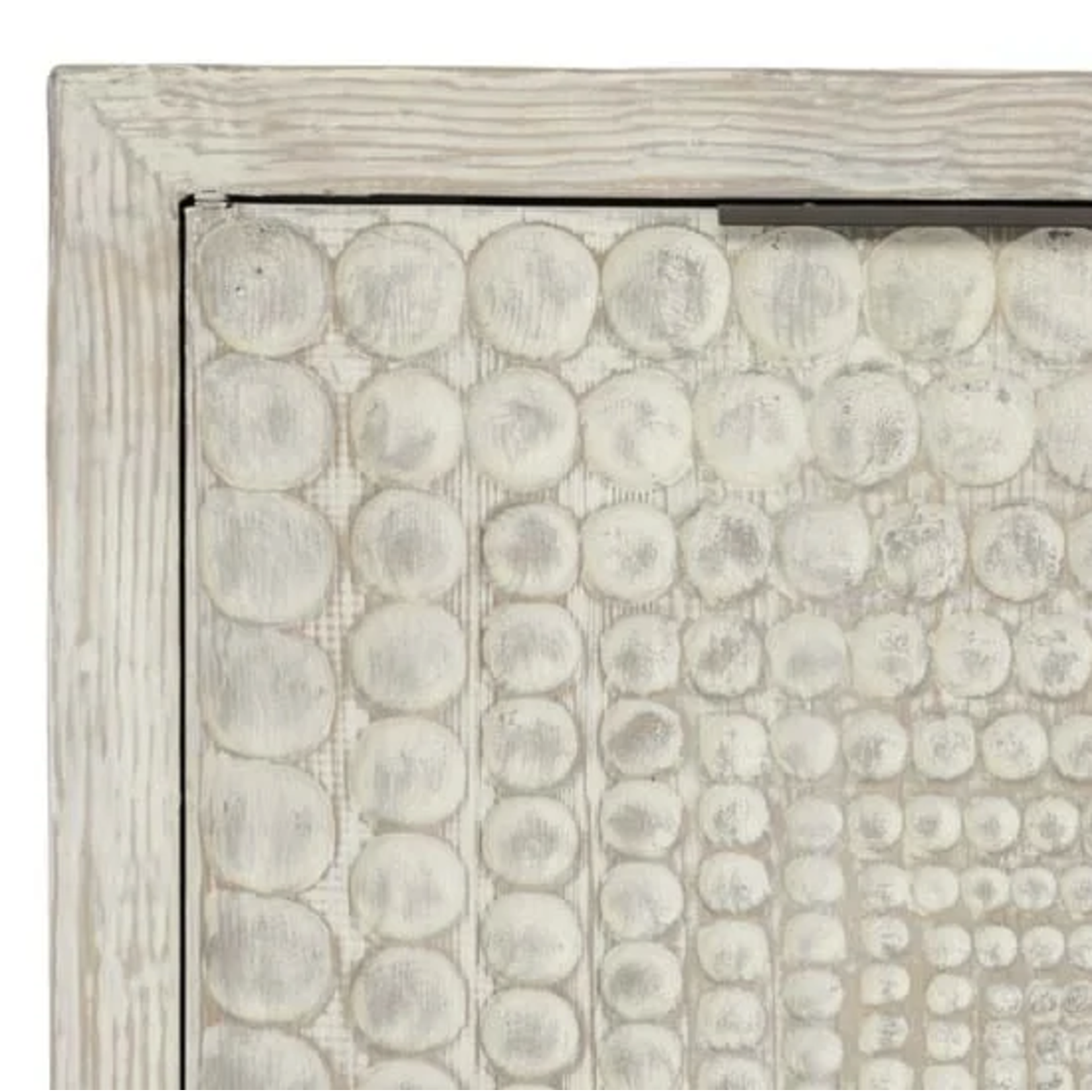 Outside The Box 103x19x36 Tanya Timeworn Cream Reclaimed Wood 6 Door Sideboard