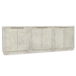 Outside The Box 103x19x36 Tanya Timeworn Cream Reclaimed Wood 6 Door Sideboard