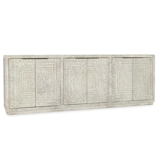 103x19x36 Tanya Timeworn Cream Reclaimed Wood 6 Door