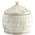 Outside The Box 8" For Keeps White Bone And Wood Container