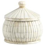 Outside The Box 6" For Keeps White Bone And Wood Container