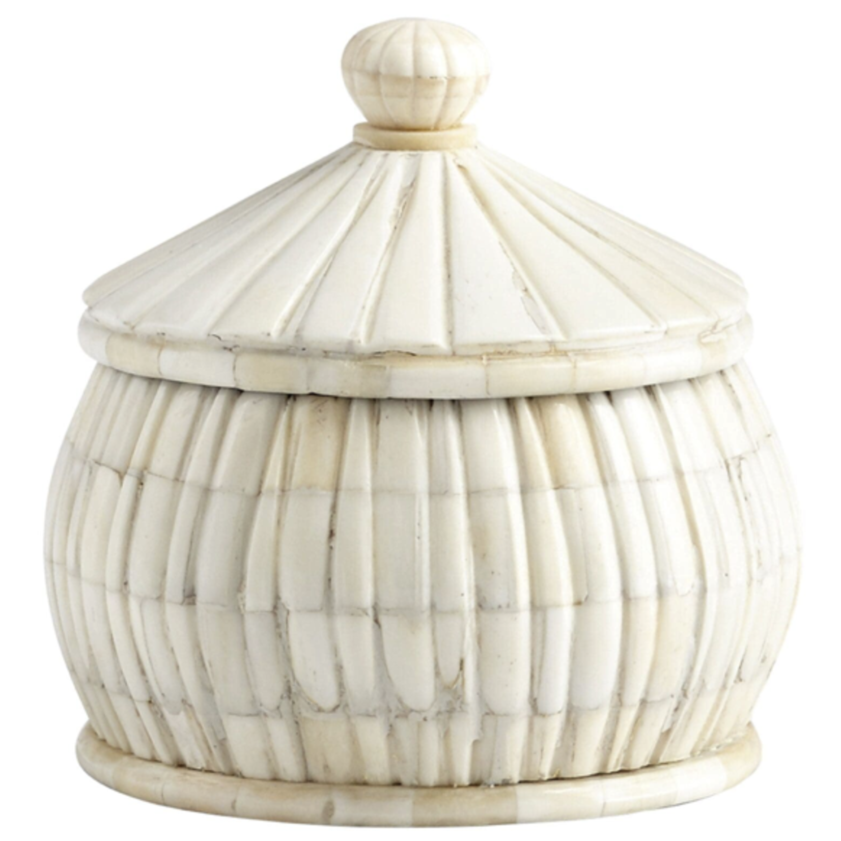 Outside The Box 6" For Keeps White Bone And Wood Container
