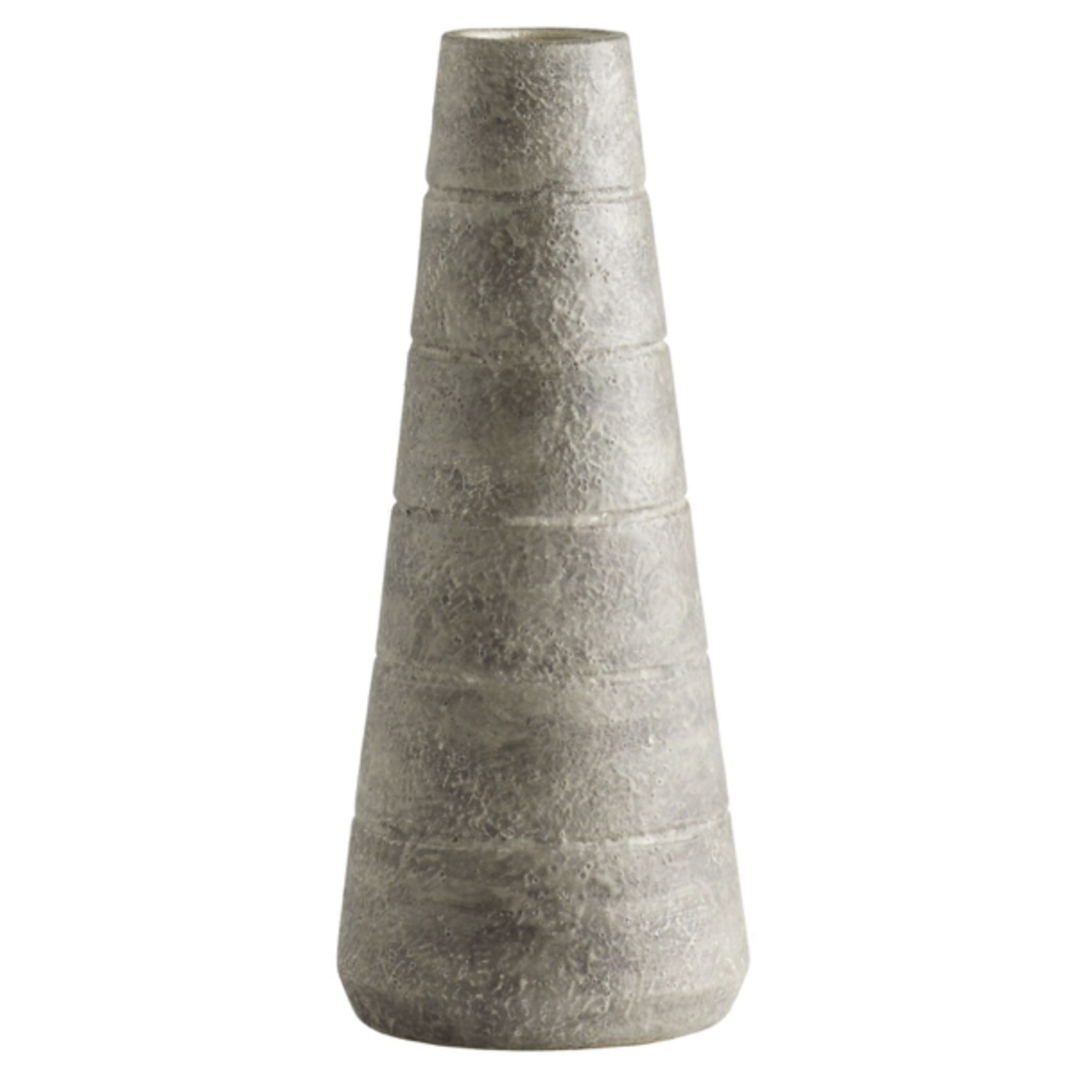 Outside The Box 17" Thera Grey Earthenware Ceramic Vase