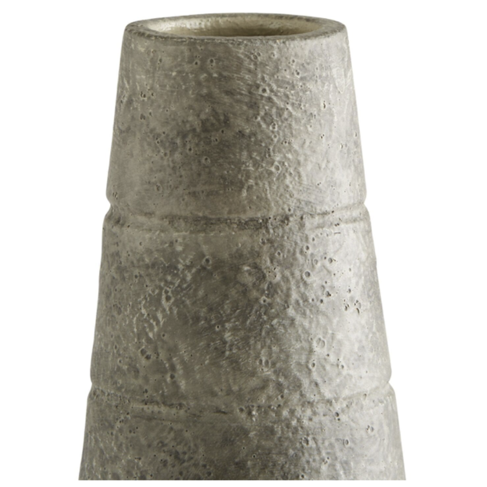 Outside The Box 17" Thera Grey Earthenware Ceramic Vase