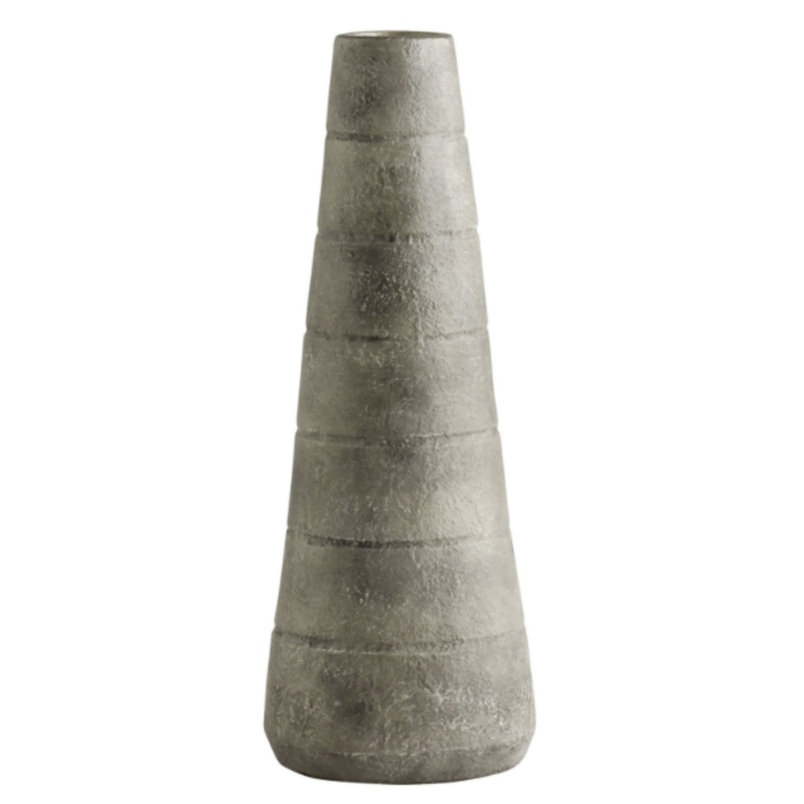 Outside The Box 20" Thera Grey Earthenware Ceramic Vase