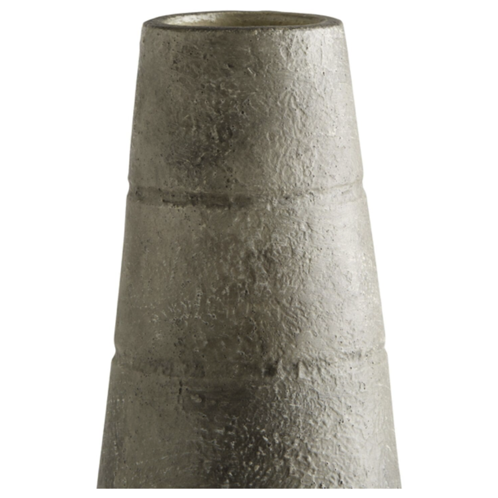Outside The Box 20" Thera Grey Earthenware Ceramic Vase