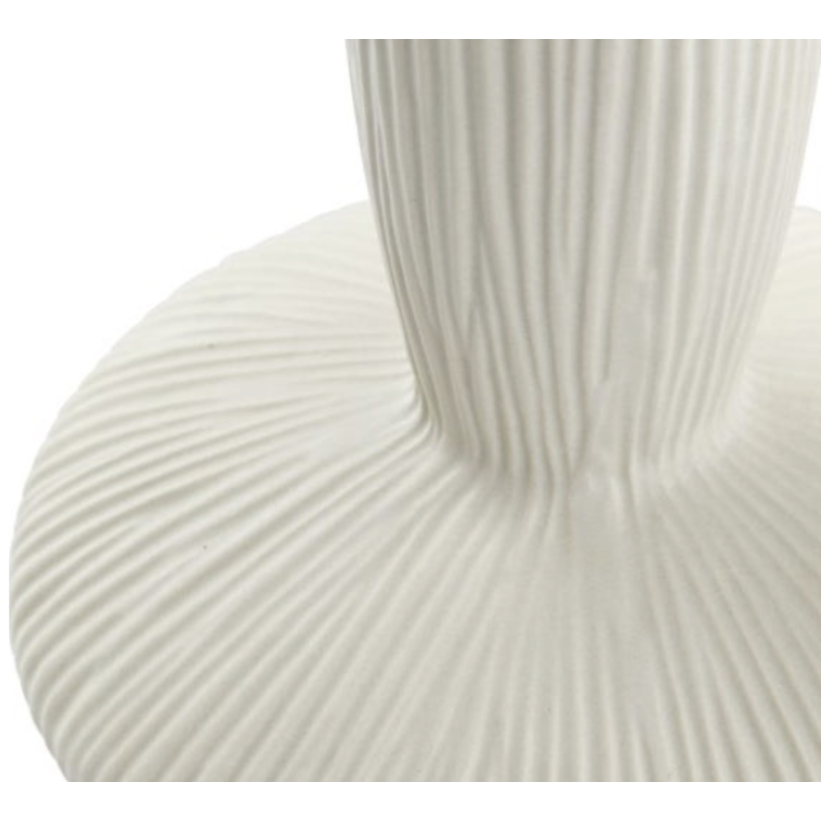 Outside The Box 12" Echo White Ceramic Vase