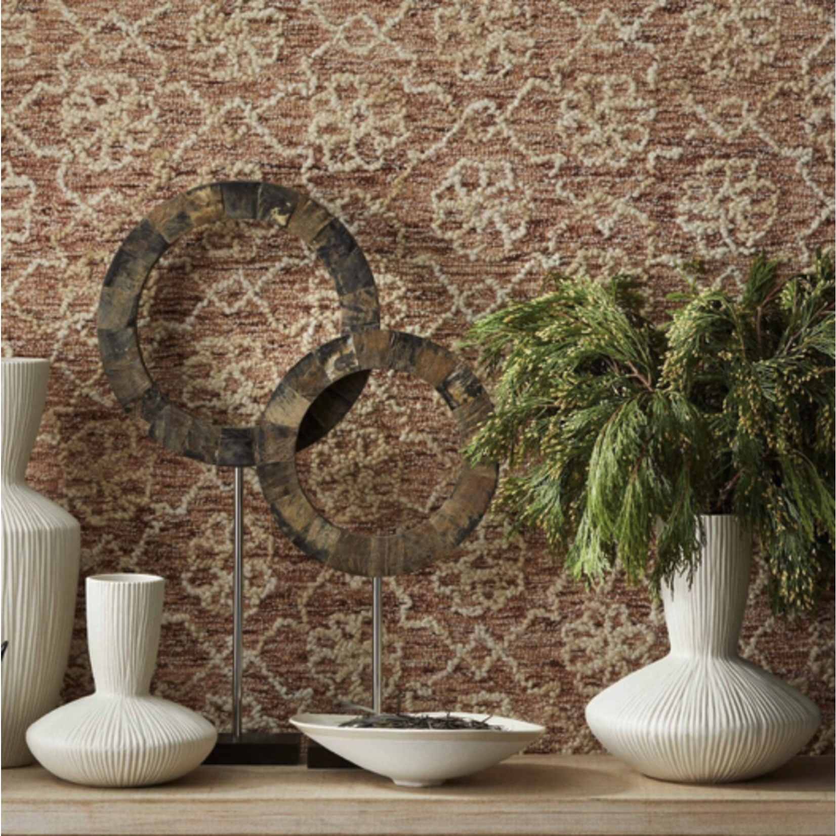 Outside The Box 12" Echo White Ceramic Vase