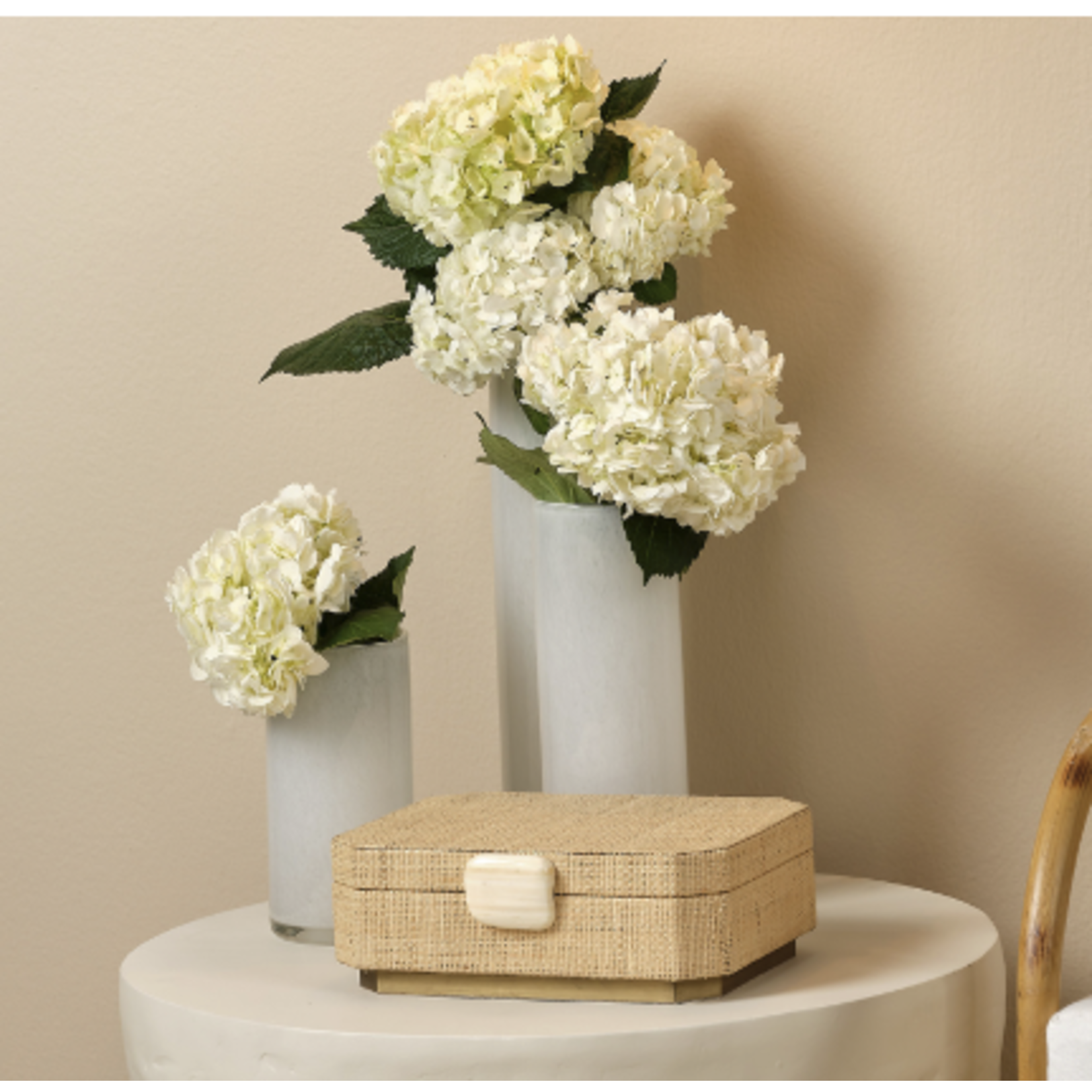 Outside The Box 11" Eden Natural Raffia Decorative Box