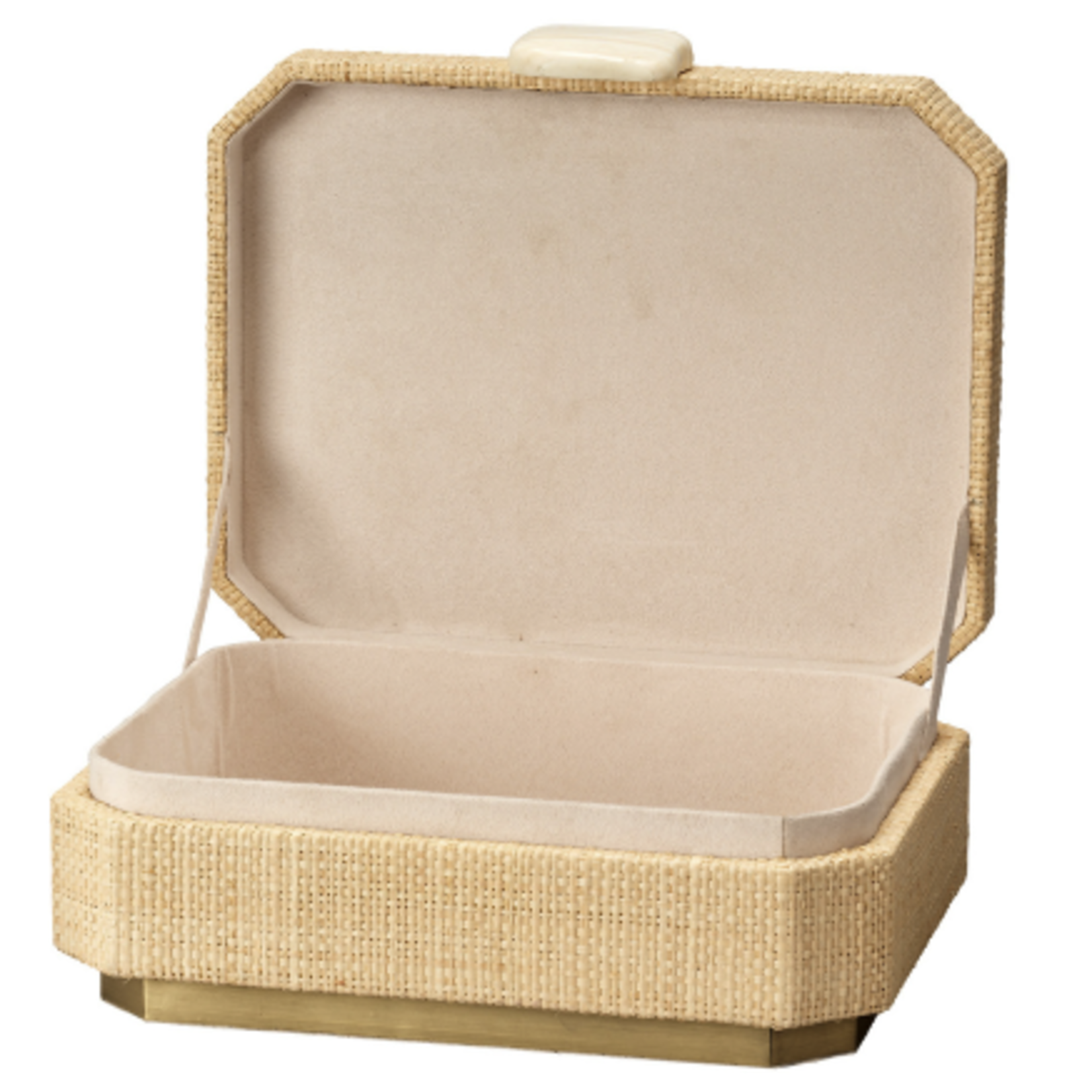 Outside The Box 11" Eden Natural Raffia Decorative Box