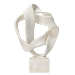 Outside The Box 17" Intertwined Off White Sculpture On Stand