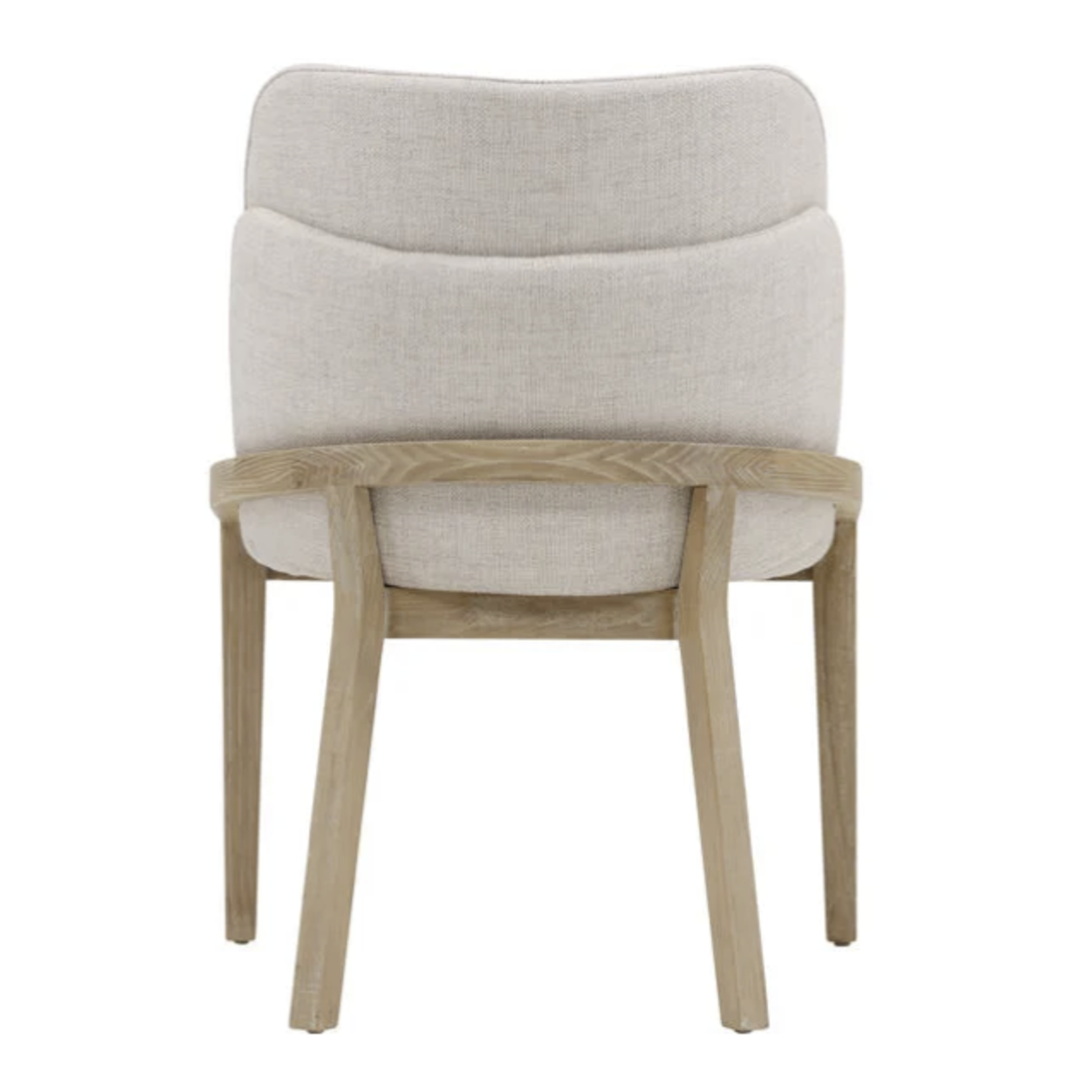 Outside The Box Jacquelyn Light Natural Performance Fabric Elm Wood Dining Chair