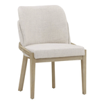 Outside The Box Jacquelyn Light Natural Performance Fabric Elm Wood Dining Chair