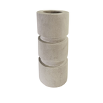 Outside The Box 10" Lavo Himalayan Stone Beige Candle Holder
