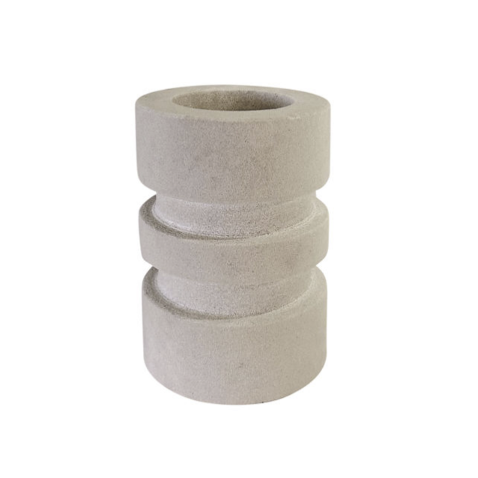 Outside The Box 6" Tyra Himalayan Sandstone Candle Holder