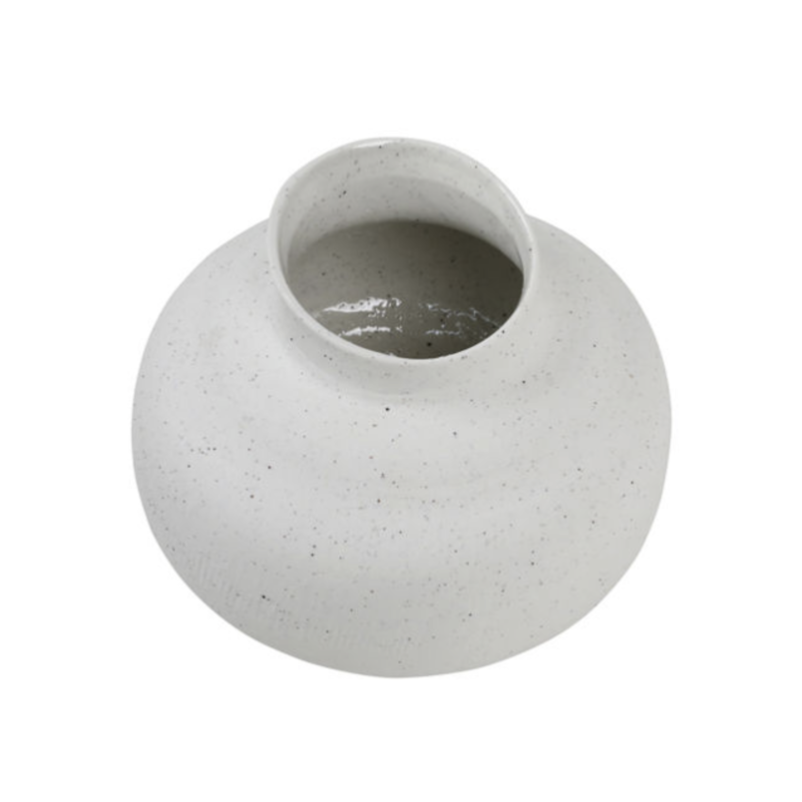 Outside The Box 8" Susanna White Stoneware Vase