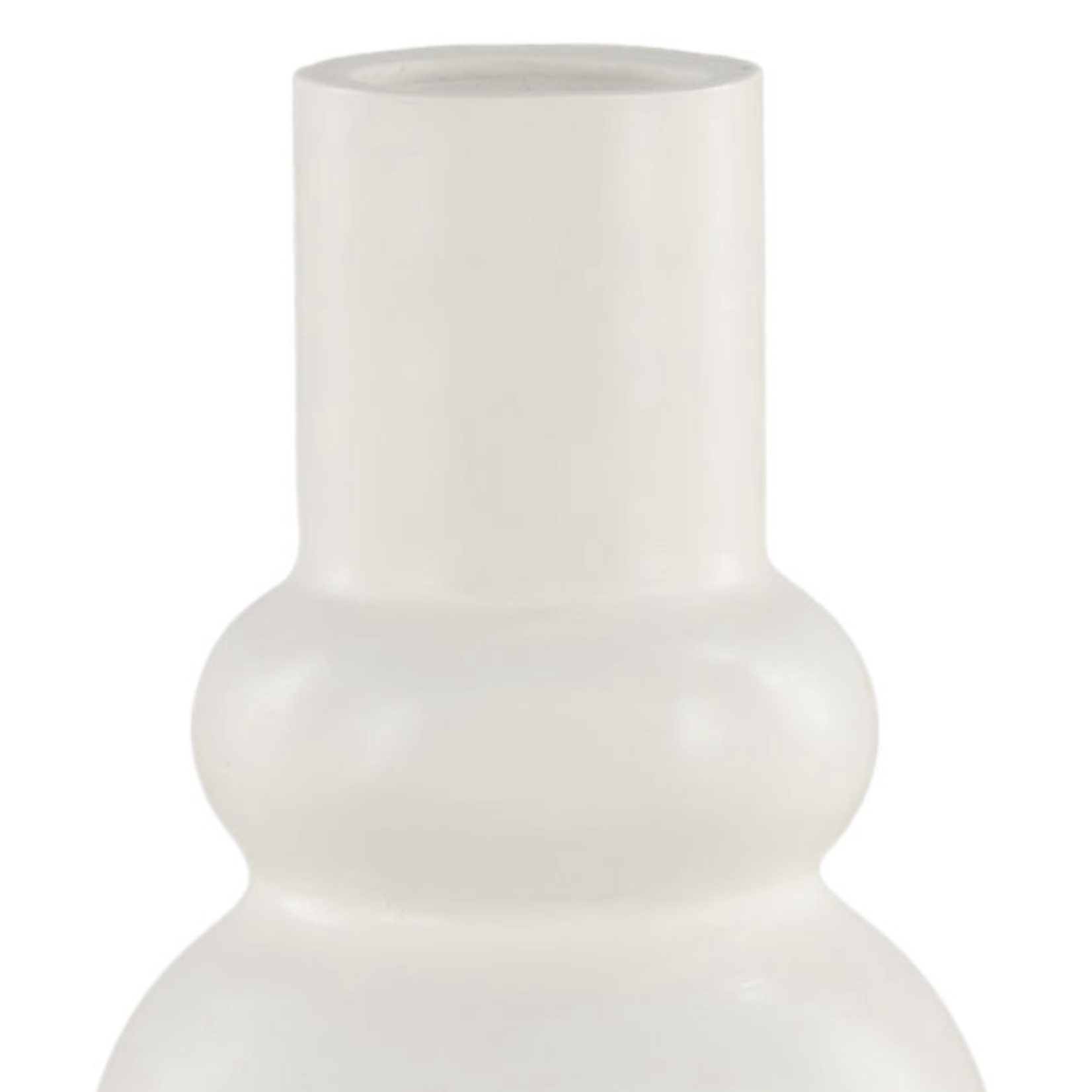 Outside The Box 16" Wilder White Terracotta Vase