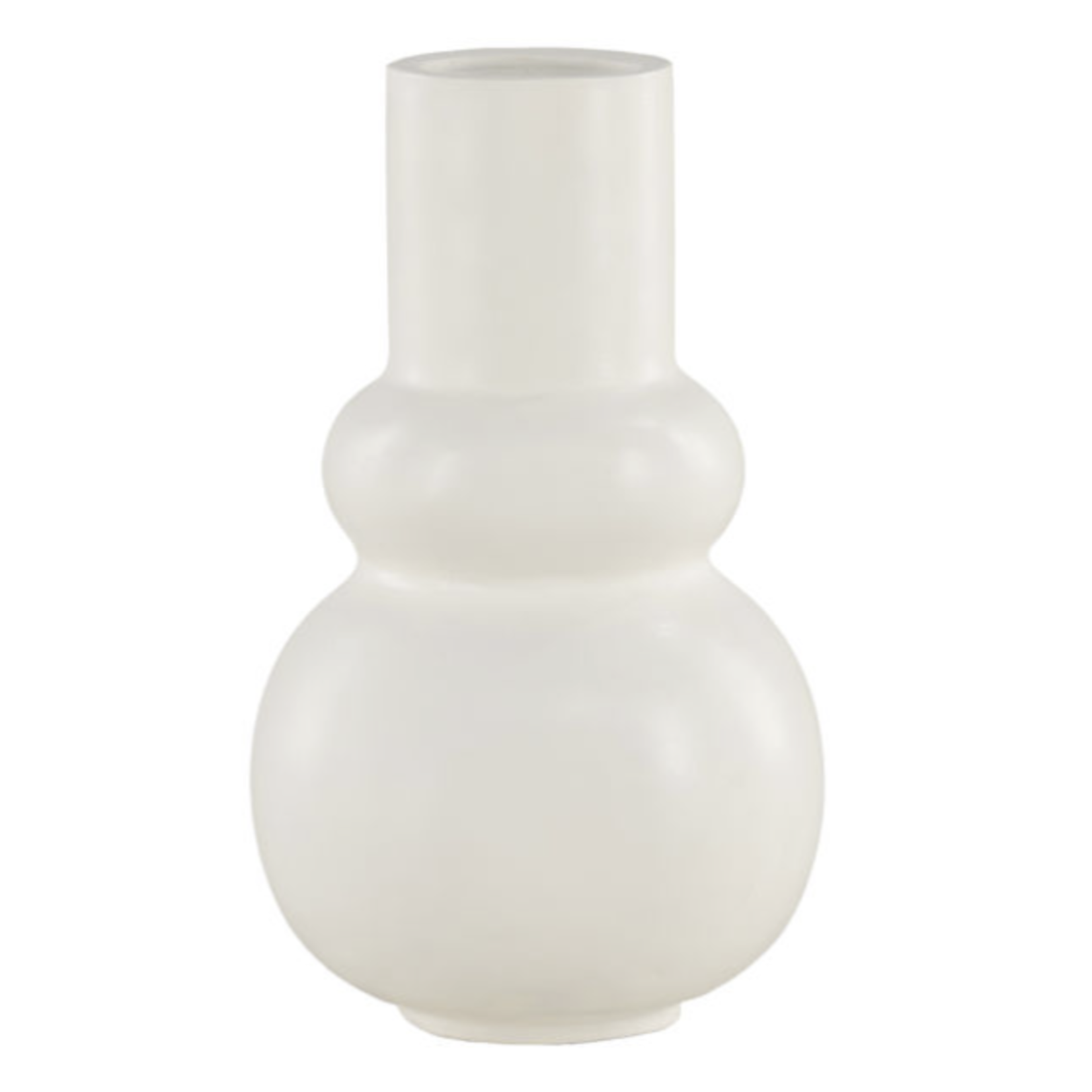Outside The Box 16" Wilder White Terracotta Vase