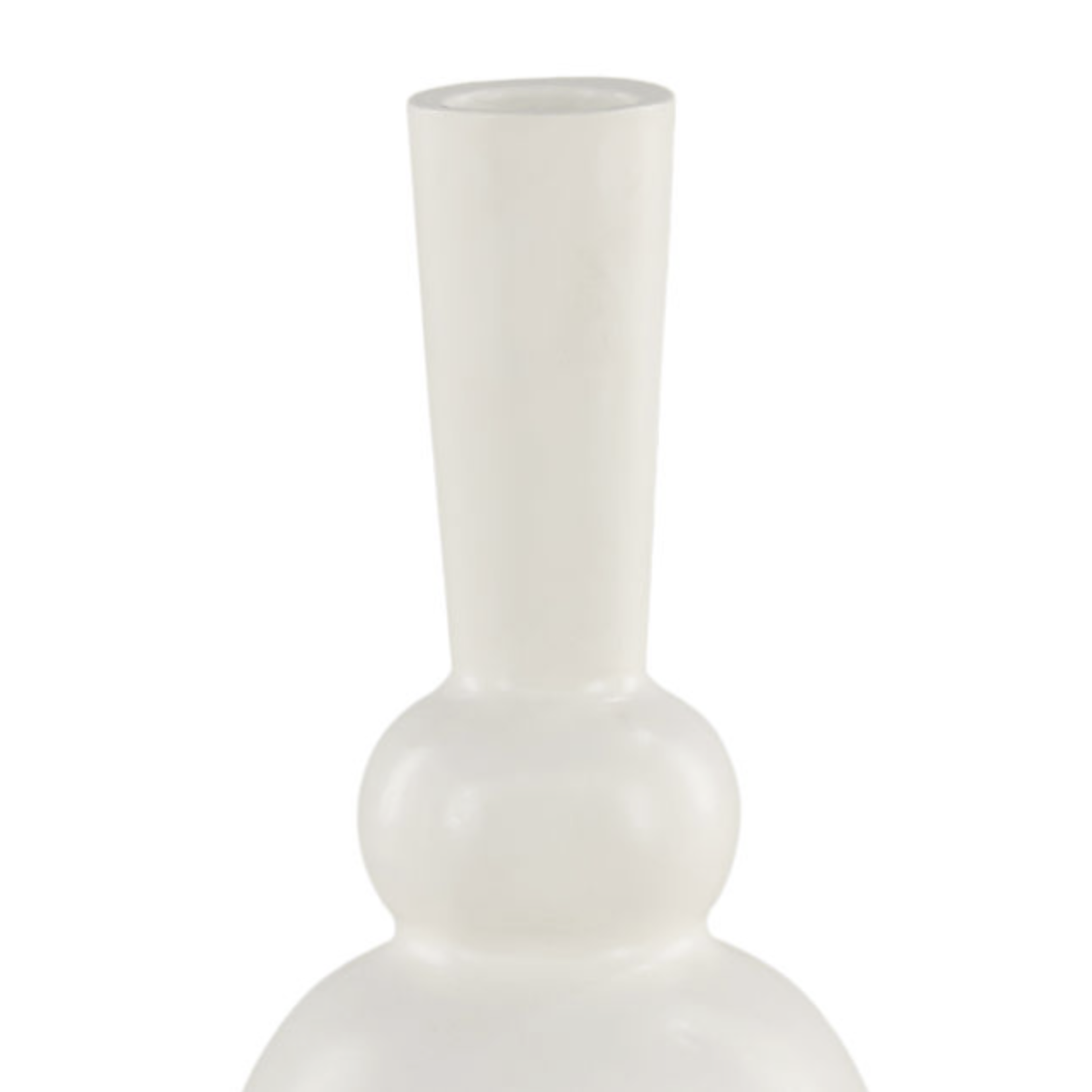 Outside The Box 18" Nael White Terracotta Vase