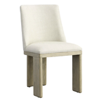 Outside The Box Alistair Beige Performance Fabric Warm Wash Ash Wood Dining Chair