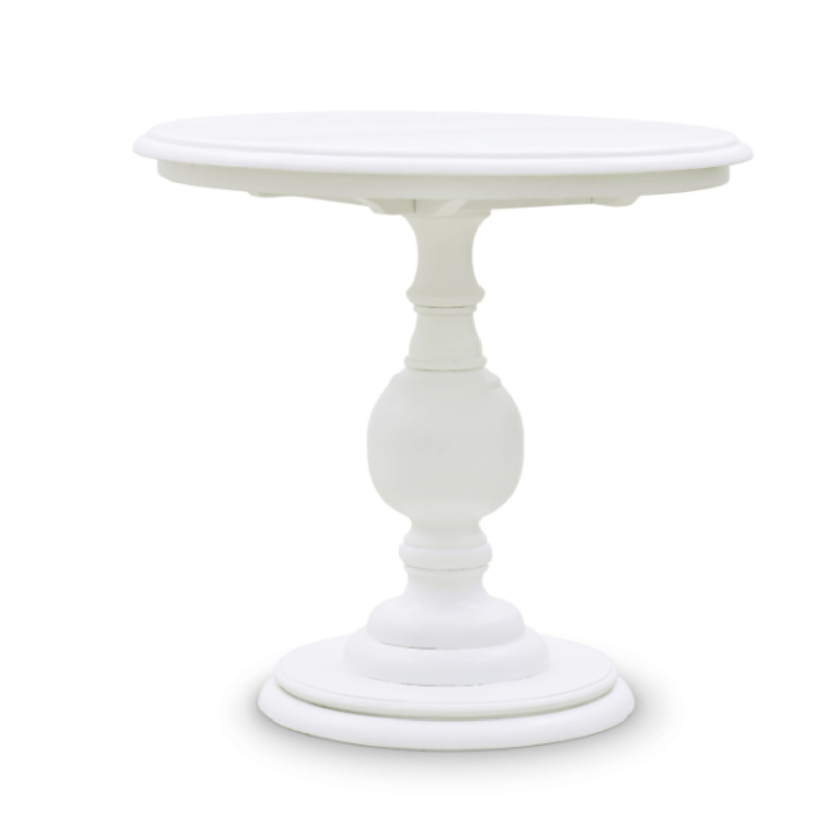 Outside The Box 31" Gloucester Solid Mahogany Kitchen Table In Architectural White Light Distress -  HRW