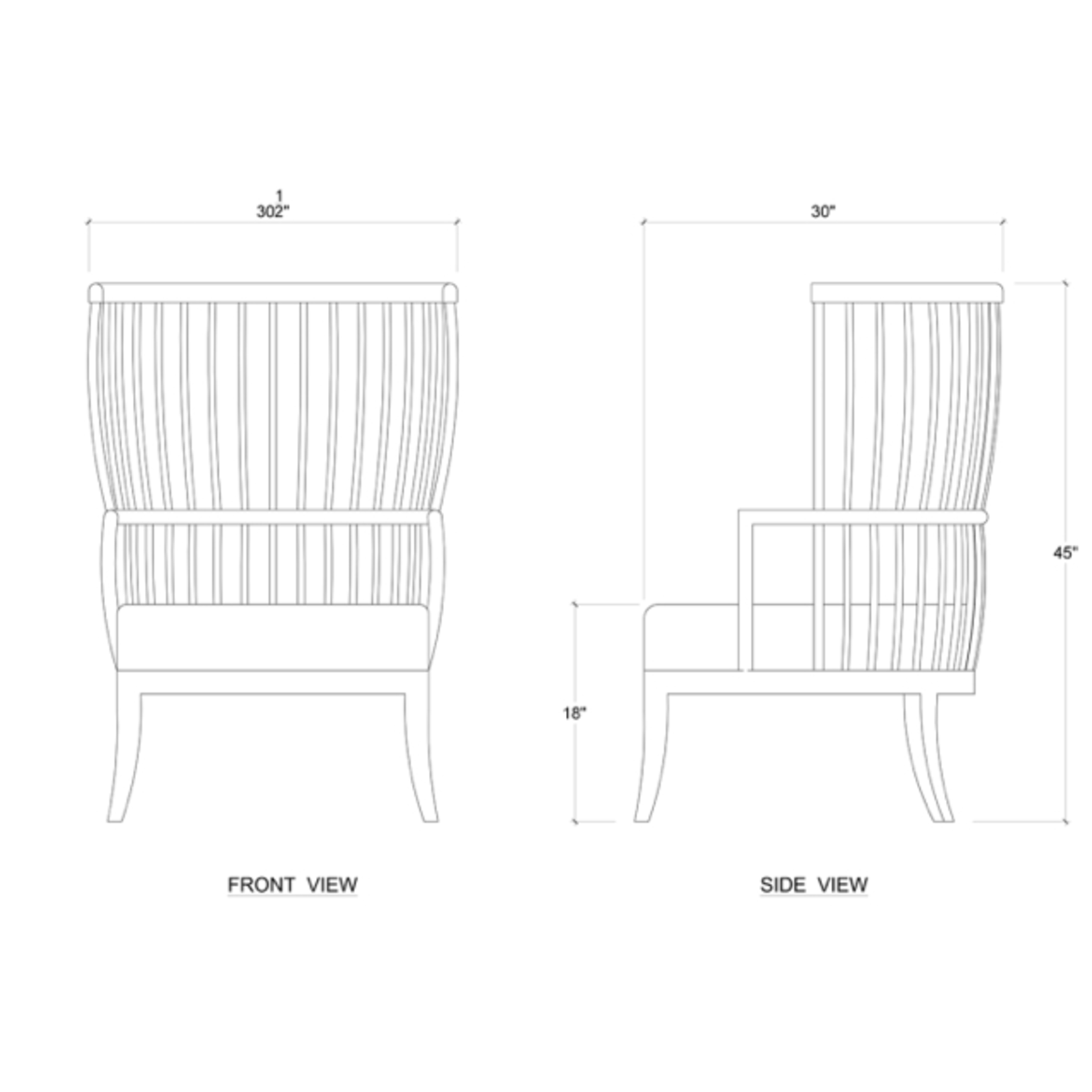 Outside The Box Winston Windsor Solid Mahogany Chair In Straw Wash & Architectural White Performance